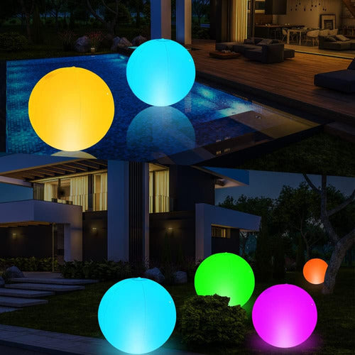 SemanJLL 2 Pcs Floating Pool Lights, 16 Changing Colors 1