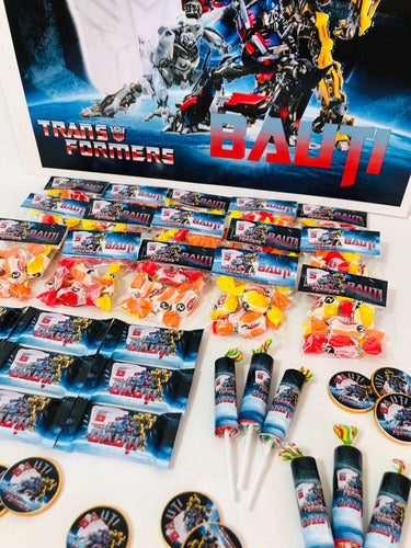 Golosinas Personalizadas X 20 Candy Bar Transformers 1