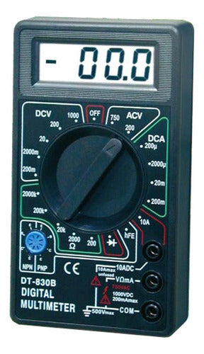 VT-POWER Digital Multimeter Compact with Buzzer DT830D 0