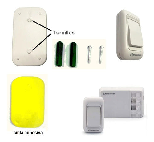 Wireless Outdoor Battery-Powered Doorbell with 2 Receivers 200m Range 2