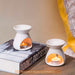 Small Ceramic Glazed Aromatherapy Stove with Candle for Essences HSK 2