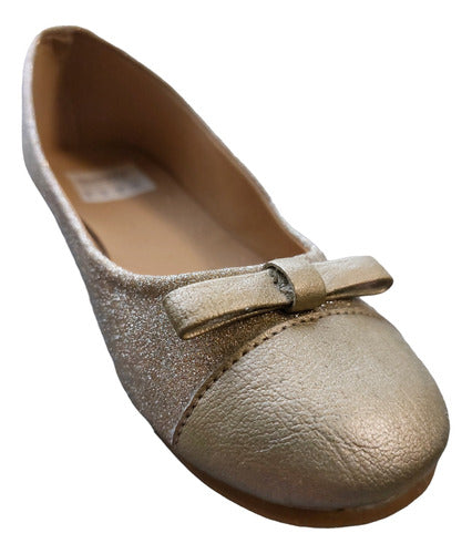 Mimo & Co Chatitas Balerina Shine Con Puntera Dorado T29 1