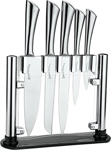 Juego De Cuchillos Utopia Acero Inox. 5 Cuchillos + Soporte 0