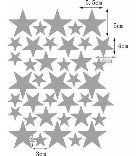 Vinilo Decorativo Pared [7kcjcfjt] Estrellas 5