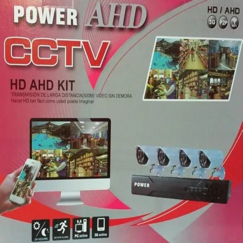 Security Kit DVR 4 Full HD 4 HD Infrared Cameras HDMI IP 4