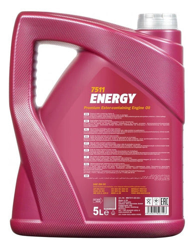 Mannol Energy 5W30 Synthetic Oil 12L Made in Germany 1