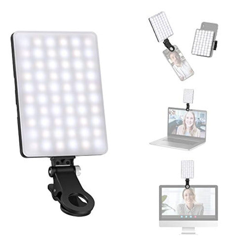 Kit De Luces Led Para Videoconferencia Neewer Con Clip Front 0