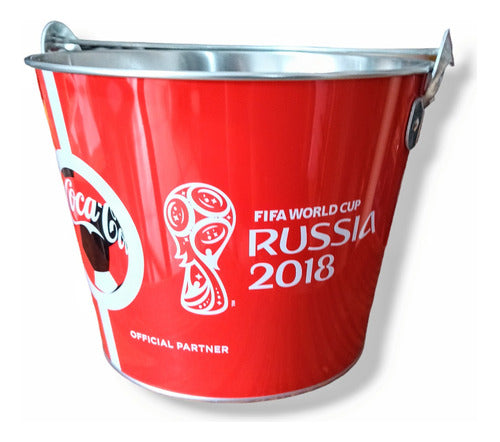 Vintage Coca Cola Russia 2018 Metal Ice Bucket Cooler 0