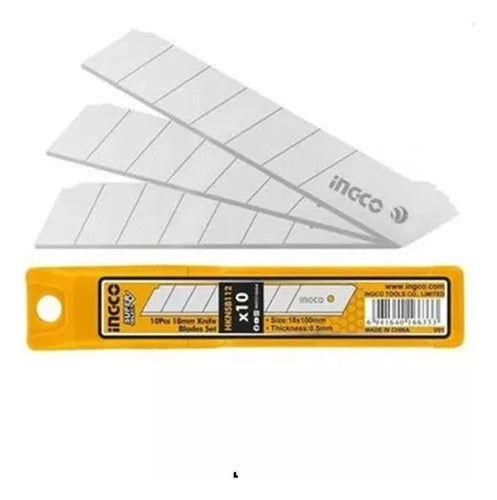 Ingco Replacement X10 Blade 100x18x0.5mm Cutter Case HKNSB112 0