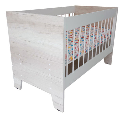 Convertible 5 in 1 Infant Crib Co-sleeper Desk with Removable Rail 0
