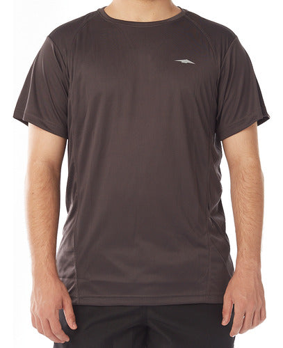 Avia Remera Hombre Full Dri Entrenamiento Original Gris 0