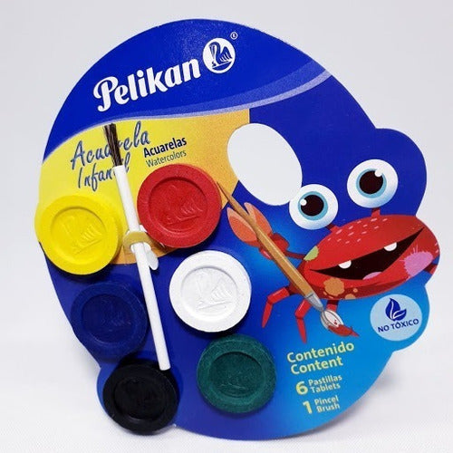 Pelikan Acuarela Infantil - X6 Pastillas 0