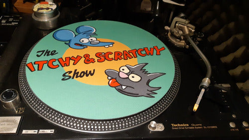 Itchy & Scratchy Simpsons Slipmat Paño Latex Djproaudio 3