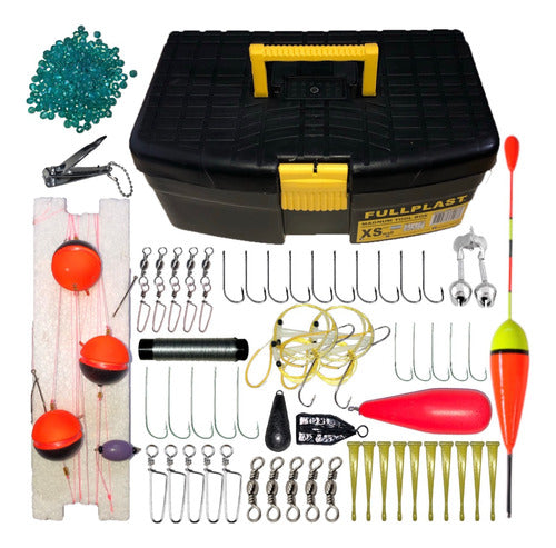 FullPlast DC Complete Fishing Kit for Pejerrey with Yo-Yo Line and Accessories 0