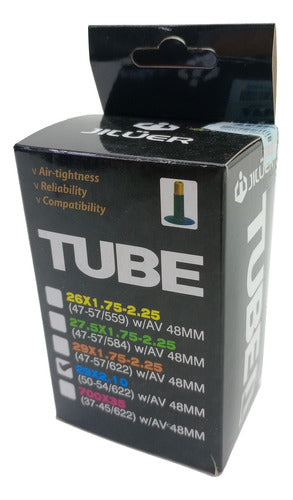 Jiluer Bicycle Inner Tube 29x2.10 Schrader Valve 48mm 0