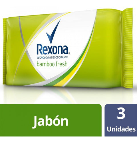 Pack of 24 Units Rexona Bambo Fresh 3x125g Toilet Soap 0