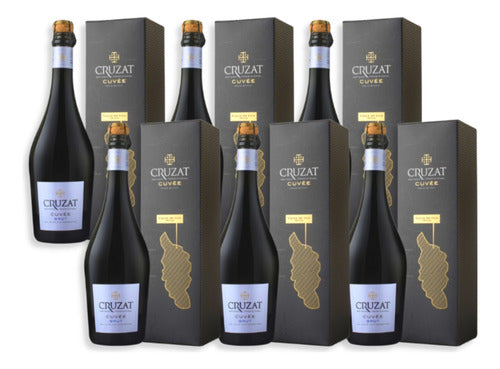 Cruzat Cuvee Brut Champagne with Case 750ml - Pack of 6 Bottles 0