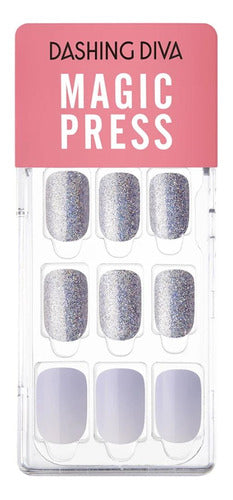 Hortensia Dashing Diva Blue Sparkle Glitter Gel Nails 0