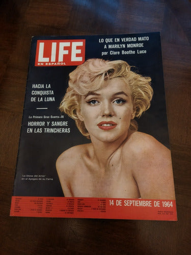 1964 Marilyn Monroe Tapa Y Nota Revista Life Con Fotografias 0