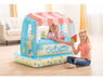 Casa De Juegos Y Pileta Inflable Con Soporte Helados Intex 2