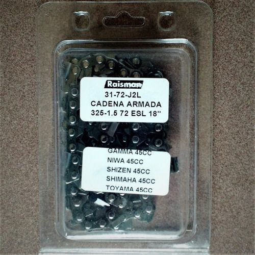 Raisman Chainsaw Chain 72 Link 325 18" For Chinese 45cc Niwa Gamma 3