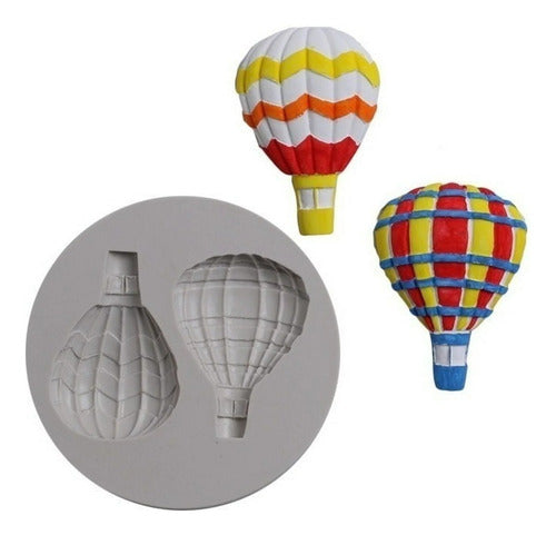 Fedam Silicone Mold - Hot Air Balloons 2 Balloons 0