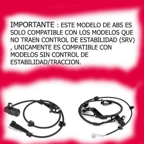 Toyota Cable Sensor Abs Trasero Derecho Hilux / Sw4 05 Al 15 1