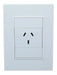 Bauhaus White Single Outlet Light Switch by Cambre Pronto E 0