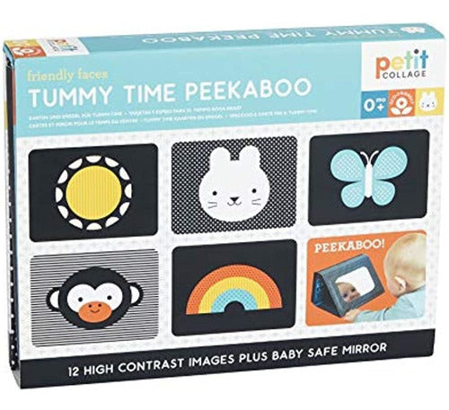 Petit Collage Tummy Time Peekaboo, Multicolor 0