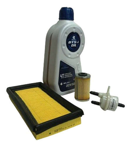 Kit Aceite Bajaj Mineral 1,2 Lts. Y Filtros Orig. Ns200 Y... 2