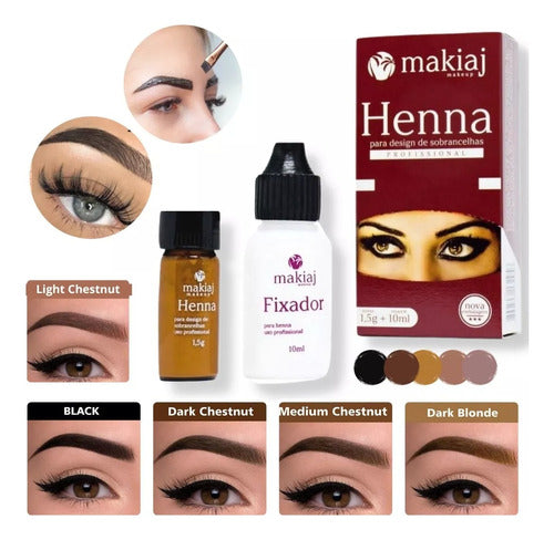 Makiaj Henna Eyebrow Tinting Powder - Various Shades 3