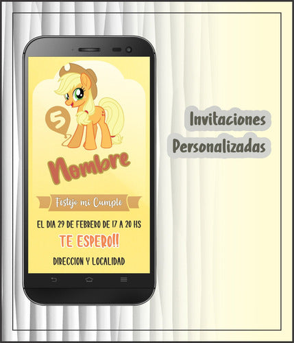 Destino Ideas Pony Birthday Digital Invitation 1