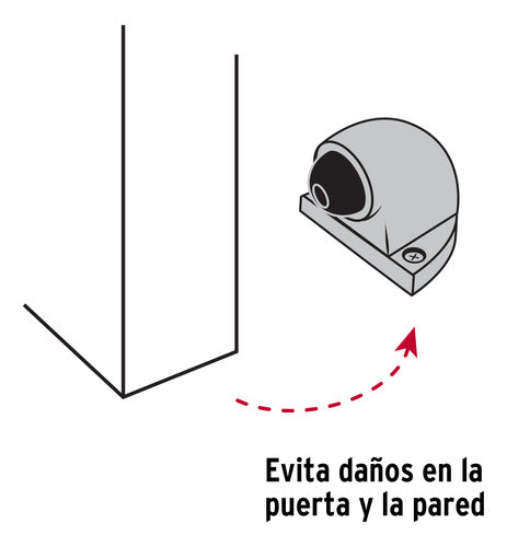 Topes Tipo Codo Puerta Acabado Laton Antiguo Hermex Toco-2 4