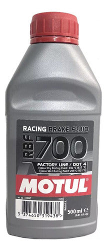 Fluido Freio Motul Rbf 700 Competição Sintético Dot 4 500ml 0