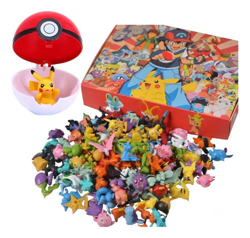 Mvonce 50 Mini Pokebolas + Pokemon with Pikachu Souvenir Regaleria 1