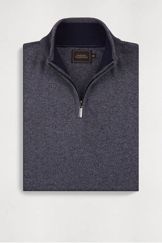 Sweater Macowens Half Zip Light Gray Men 609260141042 5
