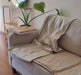 Rustic Fringed Bed Throw 100% Cotton 200 x 150 59