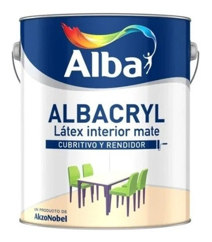 Albacryl Interior White Matte Latex Paint 4L - New Life 0