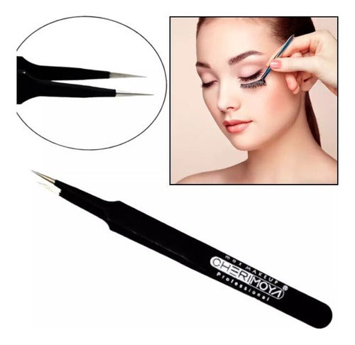 Cherimoya Precision Straight Brussels Tweezers for Nails and Eyelashes 1