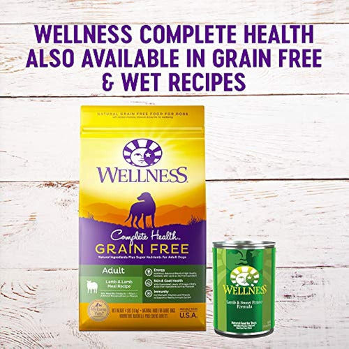 Wellness Complete Health Natural Dry Dog Food, Cordero Y Ceb 3