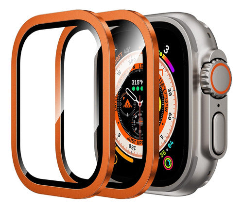 Wsken Apple Watch Ultra 2 Screen Protector 49mm - Orange 0