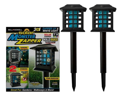 Foco Mata Insectos Recargable Solar 2 En 1 - Carolinas Store 2