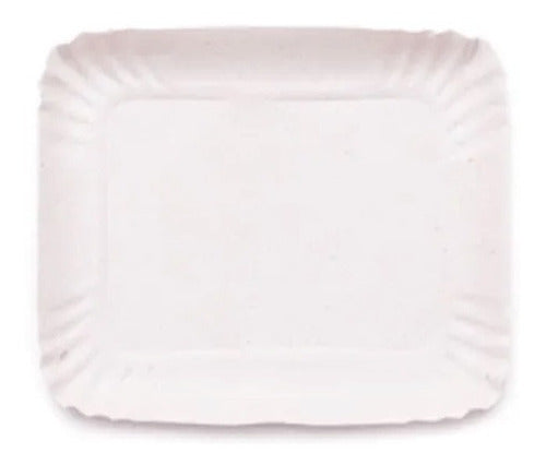 Bandeja Carton Satinada Nº  4 Blanco X 100 Unidades 0