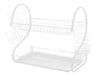 Utile Dish Rack 2-Tier S Shape with White Drip Tray for Table 0