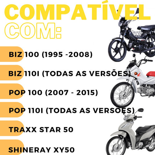 Pedal Partida Moto Biz C 100 Pop 100 Traxx Star 50 Shineray 1