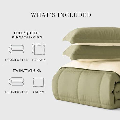 Linen Market Reversible Twin Comforter Set (3 Piezas) - Trai 3