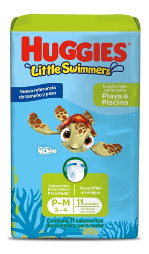 Huggies Little Swimmers Pool Diapers P-M X 10 Units 0