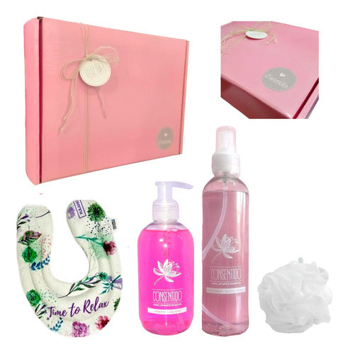 Zen Roses Spa Gift Set Kit - Relaxation and Luxury for Her - Set Kit Caja Regalo Mujer Box Zen Rosas Spa N23 Feliz Día