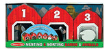 Melissa & Doug Nesting and Sorting Barns and Animals with 6 4