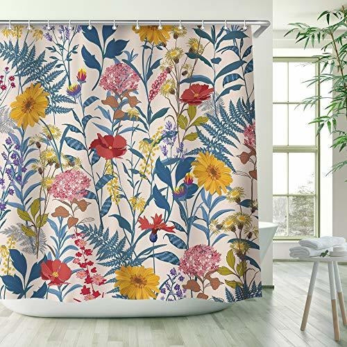 Stacy Fay Shower Curtains, Floral Shower Curtain Set 0